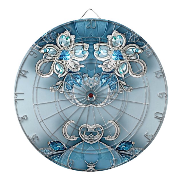 Diana Placa Floral Ornate Azul (Frente)
