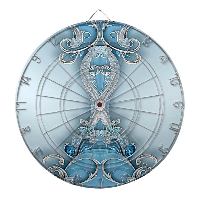 Diana Placa Floral Ornate Azul (Frente)