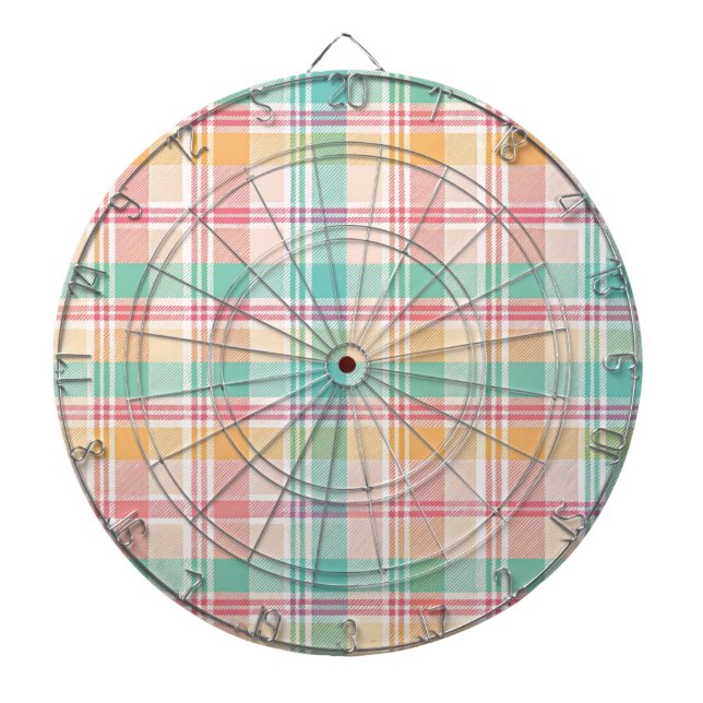 Diana Plaid de cuadros multicolor (Frente)