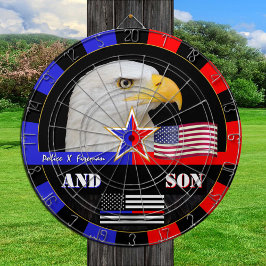 Diana Policía vs Fireman & Thin Blue / Red Line, bandera