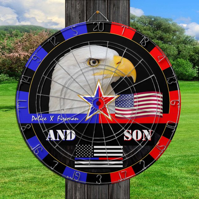 Diana Policía vs Fireman & Thin Blue / Red Line, bandera (Subido por el creador)