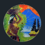 Diana Poster del viaje de Indonesia Bali del vintage<br><div class="desc">Poster del viaje de Indonesia Bali del vintage como fondo para el dartboard.</div>