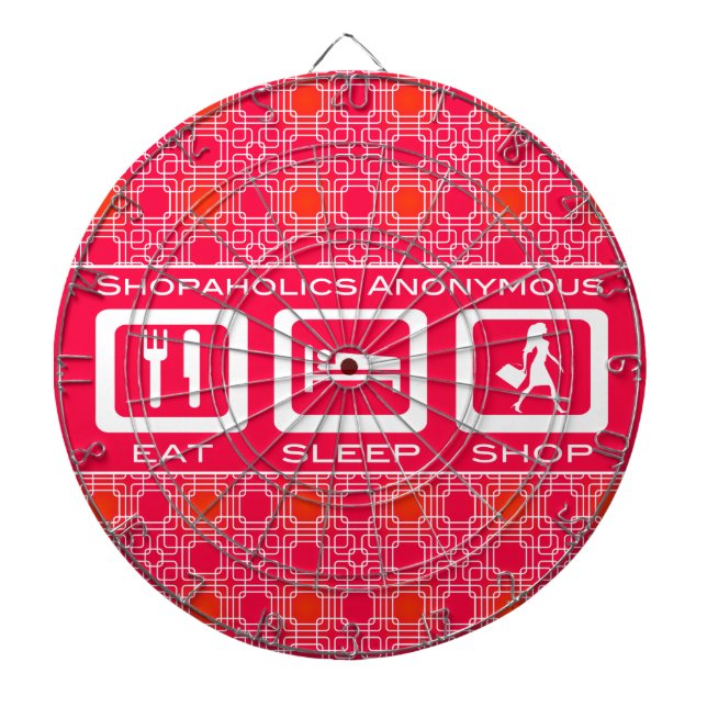Diana Premio Pink Funny Shopaholic Eat Sleep Shop (Frente)