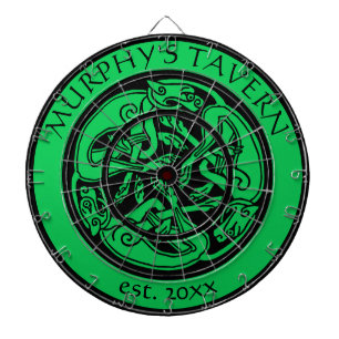 Diana Pub Irlandés Celtic Dogs Black & Green St Patrick 