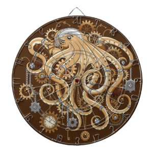 Diana Pulpo Steampunk Retro Fantasía Mecánica