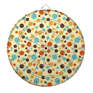 Diana Puntos de Lunares Colores Retro Azul Amarillo Rojo
