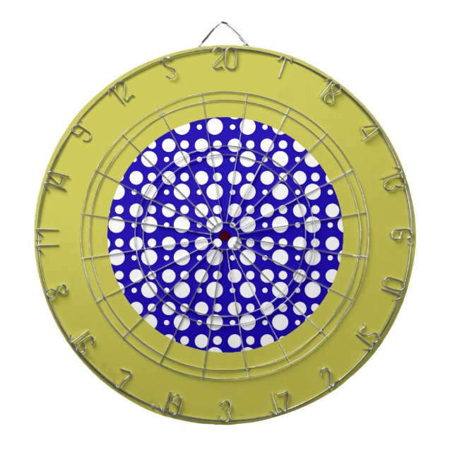 Diana puntos de polka azules y blancos (Frente)