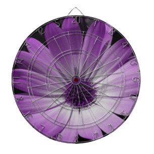 Diana Purple Daisy Flower Dart Board