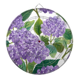 Diana Purple Hydrangea Watercolor Floral Coastal