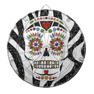 Diana RAB Rockabilly Sugar Skull en Estampado de Cebra