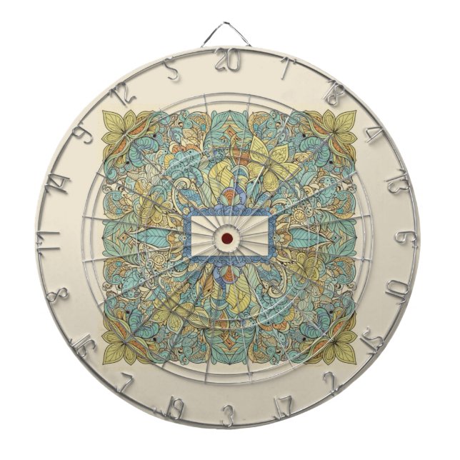 Diana Rare Zentangle Mandala Art Dartboard (Frente)