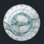 Diana Resumen moderno Arte fractal azul turquesa gris<br><div class="desc">Arte moderno,  un fractal lleno de oscilación,  abstracto y decorativo. Diseñar para tu tablero y más.</div>