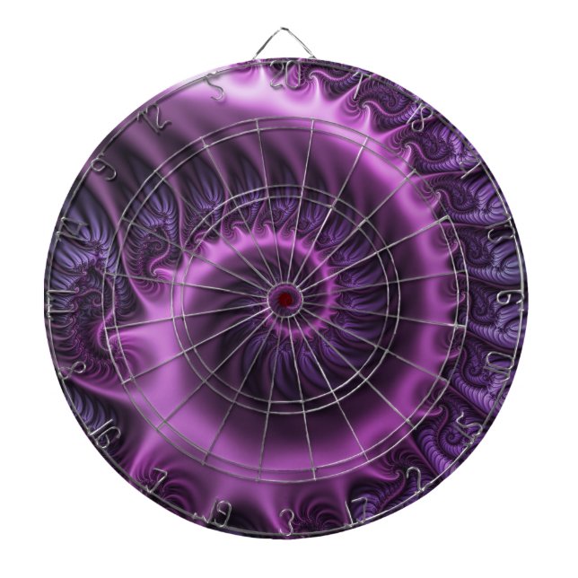 Diana Resumen Vivid Guay Pink Purple Fractal Art Spiral (Frente)