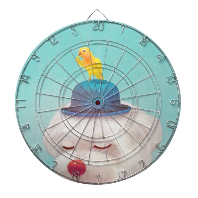 Diana Retrato de perro de payaso meditativo (Frente)