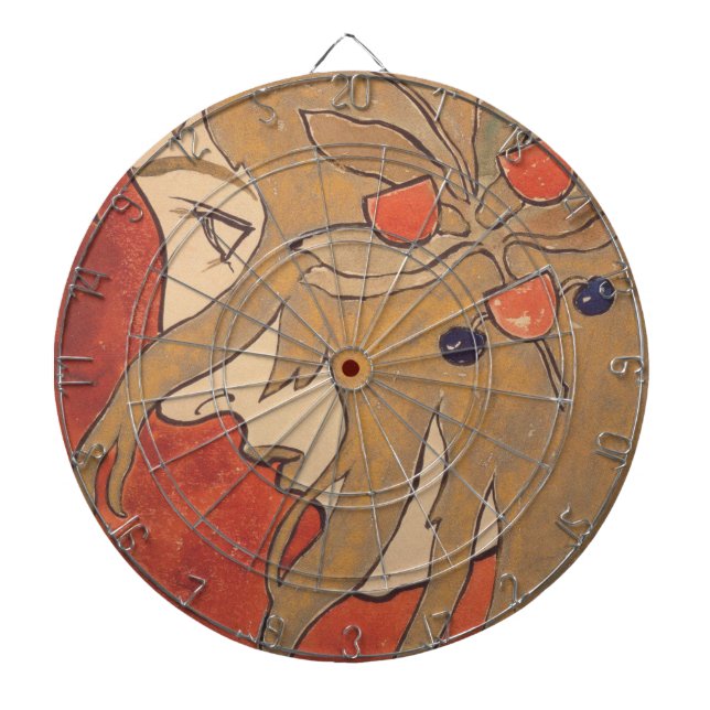 Diana Retrato de un bello Chica en rojo (Art Nouveau) (Frente)