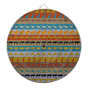 Diana Retro Coloridos Animales Patrón de franjas moderna