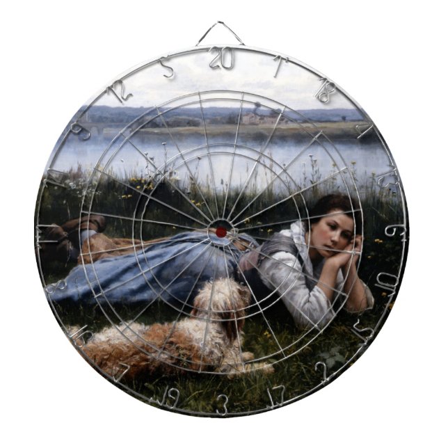 Diana Reverie (Chica que yace en la hierba con su perro) (Frente)