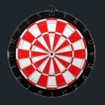 Diana Rojo y blanco en negro<br><div class="desc">Rojo y blanco sobre la placa Dart negro.</div>