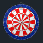 Diana Rojo y blanco sobre azul<br><div class="desc">Rojo y blanco sobre el tablero azul Dart.</div>