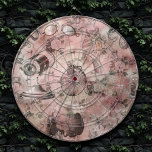 Diana Romantic Steampunk | Ephemera de época antigua<br><div class="desc">Grunge de los 90, ¡Todos Crecen! Femenina y sofisticada era victoriana, chic y chic steampunk sin costuras, con engranajes distópicos del engranaje cognoscitivo, bicicleta, cráneo, búho, telescopio y más sobre un suave y romántico fondo rosa rosa milenario. Este diseño abstracto inspirado de los años 90 presenta una paleta magnífica que...</div>