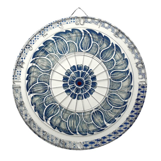 Diana Ronda azul blanca floral china (Frente)