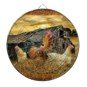 Diana Rooster Vintage Hens Rustic Barn Coop