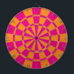 Diana Rosa Caliente Y Naranja<br><div class="desc">Placa Dart Naranja Y Rosa Caliente</div>