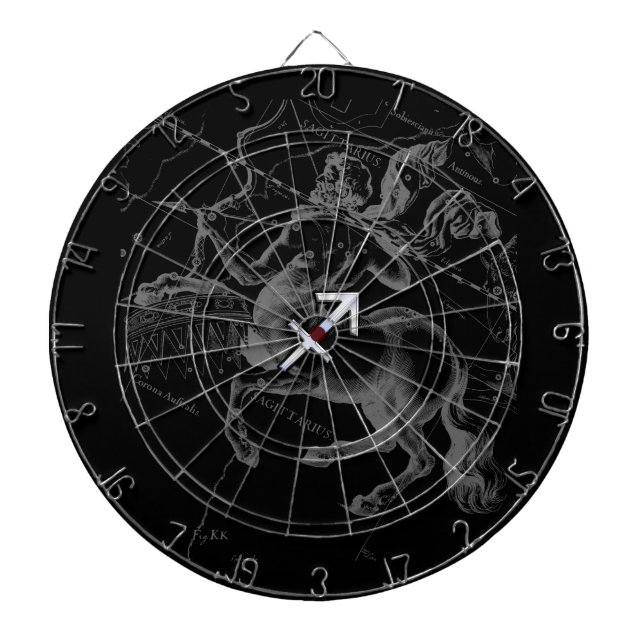 Diana Rótulo cromado Sagittarius Zodiac en Hevelius (Frente)