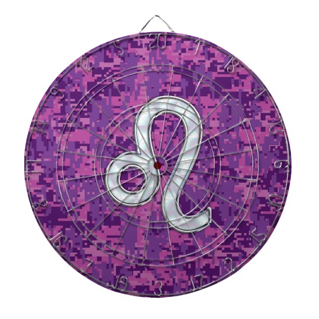 Diana Rótulo Leo Zodiac en camuflaje digital de Fuchsia (Frente)