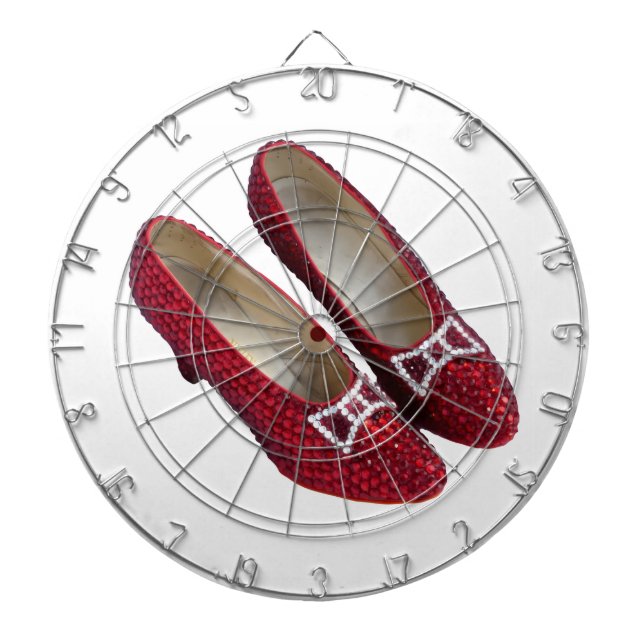 Diana Ruby Red Slippers Shoes Wicks Dart Board (Frente)