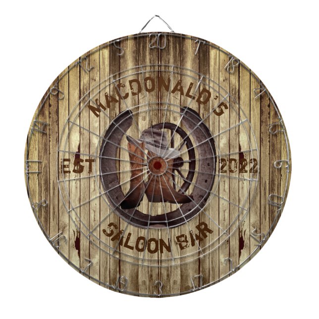 Diana Rustic western saloon bar dart board (Frente)