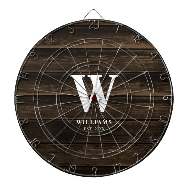 Diana Rústico País de madera oscura personalizada (Frente)