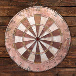 Diana Rústico rosa vintage<br><div class="desc">Cartel metálico rosa y marrón de estilo vintage. Diseñado para ti por Blackberry Boulevard.</div>