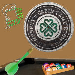Diana Rústico Tono de Madera Celta Irlandesa 4 Lápiz de<br><div class="desc">Rústico Tono de madera de celta irlandés 4 Leaf Clover Dart Board Personalizado con nombre</div>
