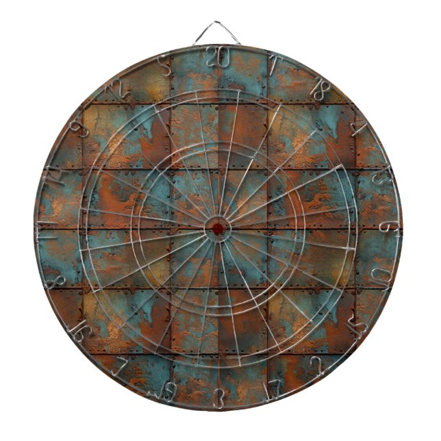 Diana Rusty Metalizado Dartboard (Frente)