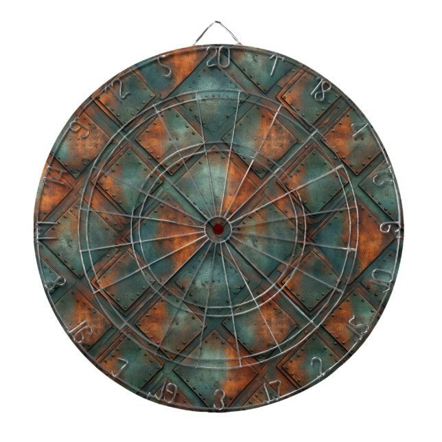 Diana Rusty Metalizado Dartboard (Frente)