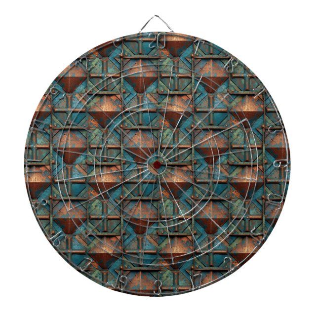 Diana Rusty Metalizado Dartboard (Frente)