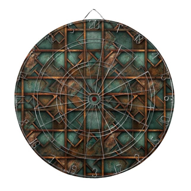 Diana Rusty Metalizado Dartboard (Frente)