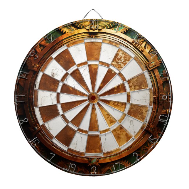Diana Rusty Steampunk Dartboard (Frente)