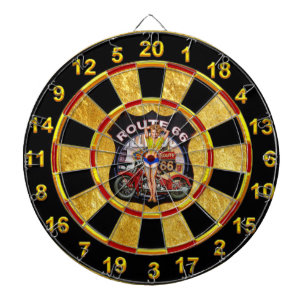 Diana Ruta 66 de América con fondo dorado