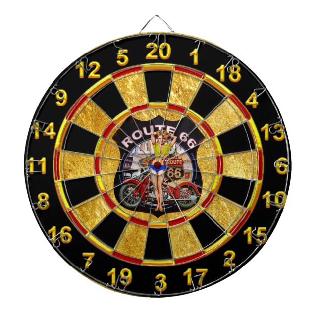 Diana Ruta 66 de América con fondo dorado (Frente)