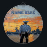 Diana Sailor Dartboard de la Marina Personalizada<br><div class="desc">Sailor Dartboard de la Marina Personalizada</div>