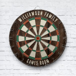 Diana Sala de juegos familiares Rústica de Madera person<br><div class="desc">Eleva sus noches de juego con nuestro tablero de efectos de madera de la familia personalizado, diseñado para darle un toque personal a su hogar. Este tablero único le permite mostrar orgullosamente su apellido y ubicación, lo que lo convierte no sólo en un juego sino en un querido heredero familiar....</div>