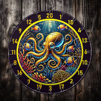 Diana Sapphire Tentacle Octopus Dartboard