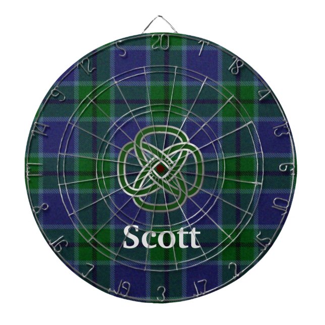 Diana Scott Plaid con Junta Celtic Knot Dart (Frente)
