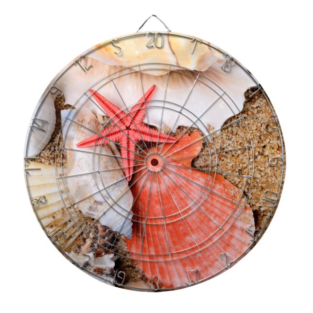 Diana Seashells y estrellas de mar en arena (Frente)