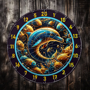 Diana Seaside Grace Dolphin Dartboard Set