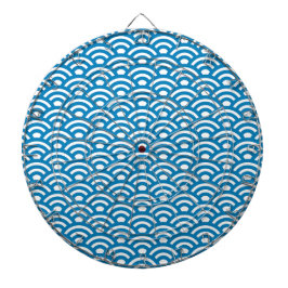 Diana Seigaiha, olas, japonés, azul y blanco