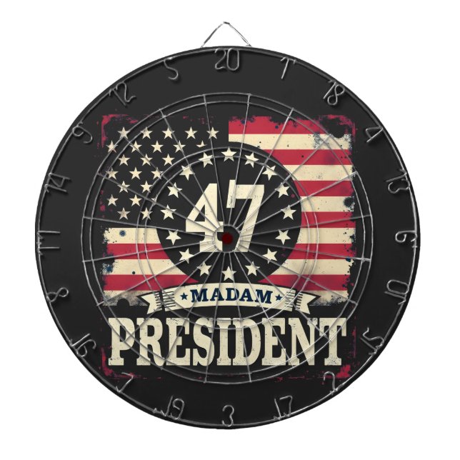 Diana Señora Presidenta Bandera estadounidense 47 harris (Frente)