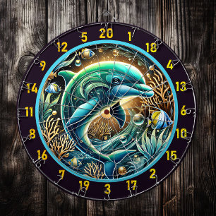 Diana Serene Waters Dolphin Dartboard Delight